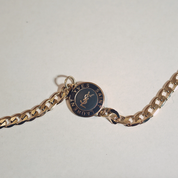 100% Authentic Vintage Repurposed YSL Small Charm Bracelet