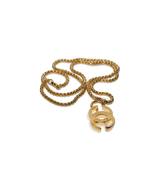 100% Authentic Vintage Repurposed Gucci Large Logo Pendant Necklace