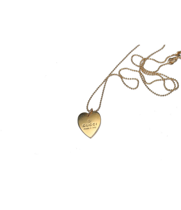 Gucci necklace gold heart Clearance