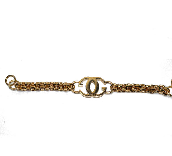 100% Authentic Vintage Repurposed Gucci Large GG Logo Bracelet