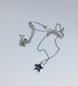 100% Authentic Vintage Repurposed Gucci Silver Mini Star Pendant Necklace