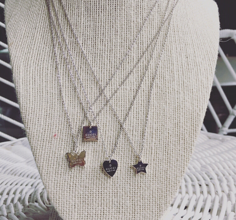 【希少】GUCCI Butterfly Pendant Necklace GUCCI Sterling Silver Heart Butterfly Pendant Necklace | eBay