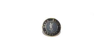 100% Authentic Vintage Repurposed YSL Logo Ring Large